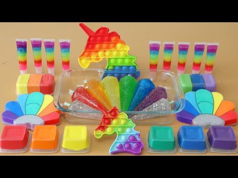 Mixing”Rainbow Unicorn” Eyeshadow and Makeup,parts,glitter Into Slime!Satisfying Slime Video!★ASMR★ Mixing”Rainbow Unicorn” Eyeshadow and Makeup,parts,glitter Into Slime!Satisfying Slime Video!★ASMR★