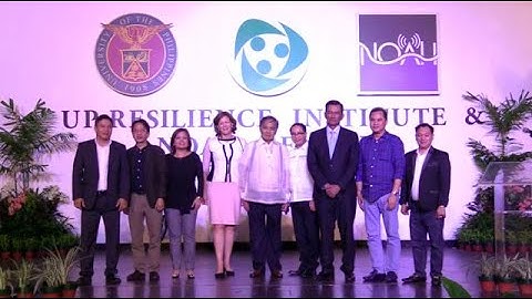 Revitalized UP Resilience Institute launched with NOAH as core component