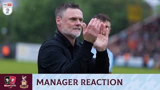 MANAGER REACTION: Alexander after Bantams secure Play-Offs