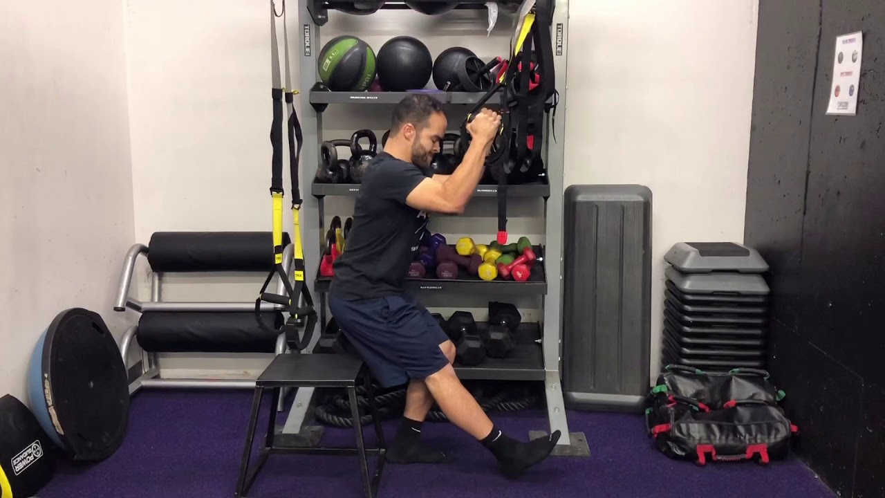 TRX Single Leg Squat To Box YouTube