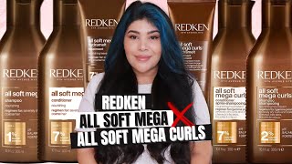 🤎REDKEN ALL SOFT MEGA Versus ALL SOFT MEGA CURLS: Maciez para cabelos super ressecados [Low Poo] screenshot 5