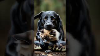 A Split Second From Disaster   Then This Dog Stepped In   Unbelievable Timing #futuristic #cat