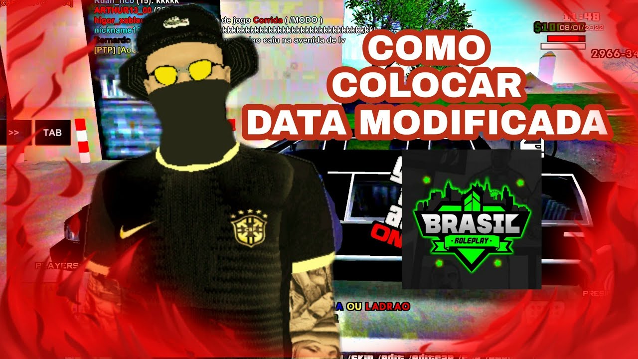 COMO COLOCAR SKIN NO GTA RP // BRASIL ROLEPLAY// MOBILE // DATA MODIFICADA  SAMP 