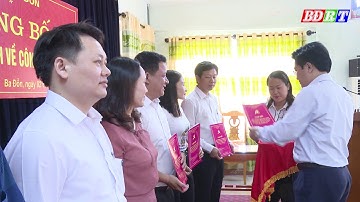 Thị ủy Ba Đồn: Công bố các Quyết định về công tác cán bộ