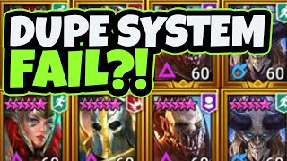 Why The DUPE SYSTEM will likely FAIL in Raid Shadow Legends