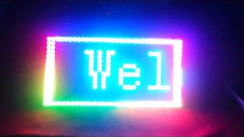 16x32 NeoPixel LED Flexible Panel Made By 2PCS DIY WS2812B Matrix Units