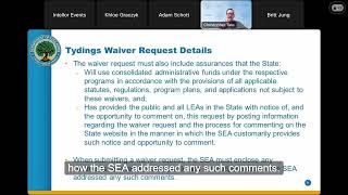 Consolidated Admin Funds Tydings Waiver: ARP ESSER, ARP EANS, and ARP-HCY ( English Captions )