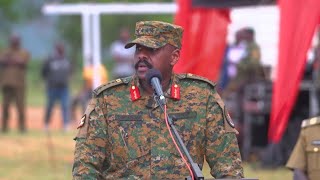 Gen. Muhoozi Congratulates Cadet Officer for successfully completing the Military Course