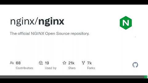 GitHub - nginx/nginx: The official NGINX Open Source repository.