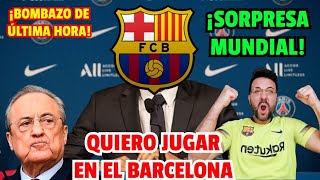 ¡BOMBA INESPERADA EN PARÍS! ¡ESTE CRACK DEL PSG ACABA DE ANUNCIAR QUE DESEA JUGAR EN EL BARÇA!