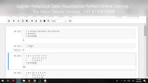 Jupyter Notebook Data Visualization Python Online Training