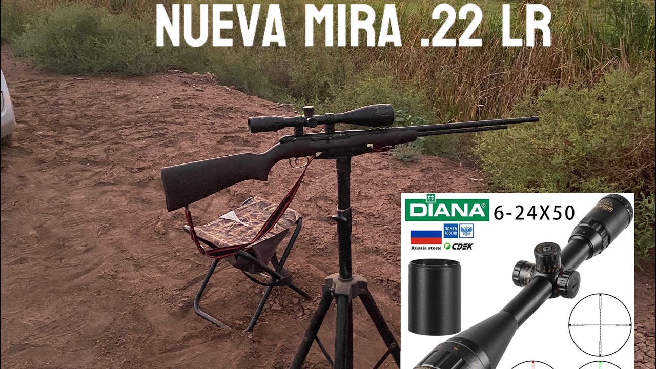 Probamos el .22LR con su nueva mira Diana 6 24x50