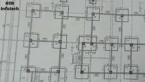 How to Read Building Foundations Drawing plans   Column Footings Detail  urdu/hindi