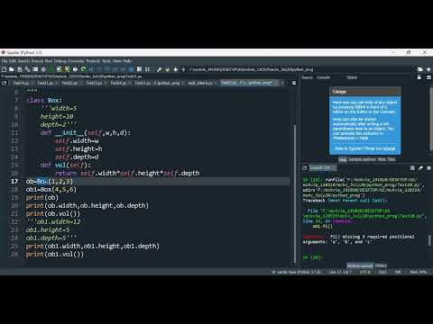 User defined constructor in python