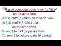 le passé composé avec être et avoir