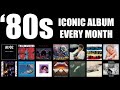 Most iconic album released every month of the 80s