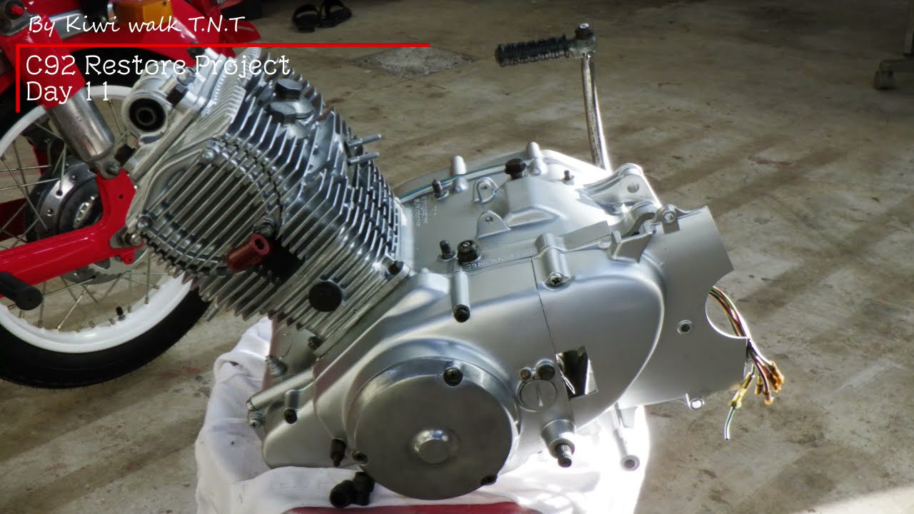 レストア日記】Day 11 Honda C92 Restore Project - YouTube