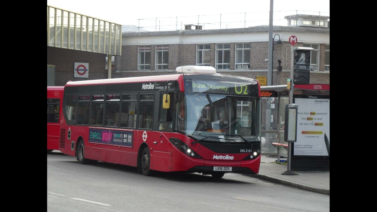 Enviro 200 MMC Metroline DEL2161 LK16DDX On Route U2 Leaving At enviro-200-mmc-metroline-del2161-lk16ddx-on-route-u2-leaving-at
