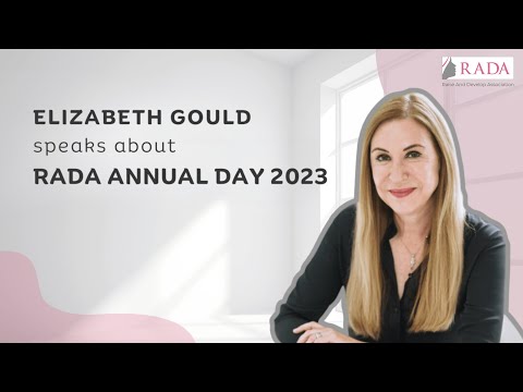 Elizabeth Gould speaks about RADA Annual Day 2023 - video from Carisma Solutions