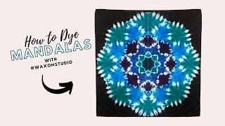How I Fold, Tie, and Dye the MANDALA!