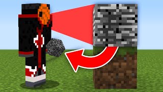 ვხურავ Minecraft მაგრამ ვიღებ ბლოკს რომელსაც ვუყურებ