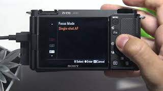 SONY ZV-E10 – How to Change Focus Mode