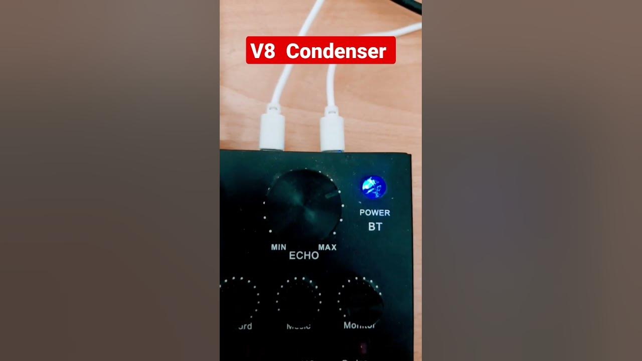 افضل صوت و طريقة ضبط ل كرت الصوت V8 condenser صناعة المحتوى YouTube