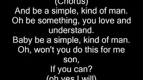 Simple Man by Lynyrd Skynyrd (perfect lyrics)