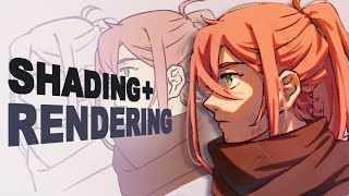 Rendering my Old OC Art [Clip Studio Paint Speedpaint]