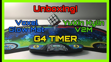 Unboxing The YuXin Kylin V2M + Speedstacks G4 Timer + Speedstacks Voxel Glow Mat!