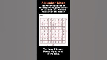 Cracking the Code: Can You Solve this Number Maze Challenge? | #BrainTeasers #NumberMaze