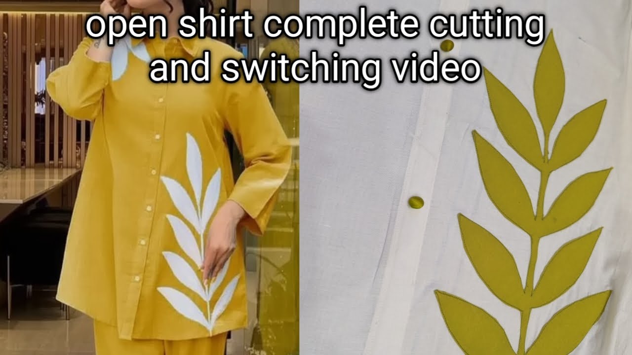 Perfect Open Shirt Cutting & Stitching – Easy Step-by-Step tutorial