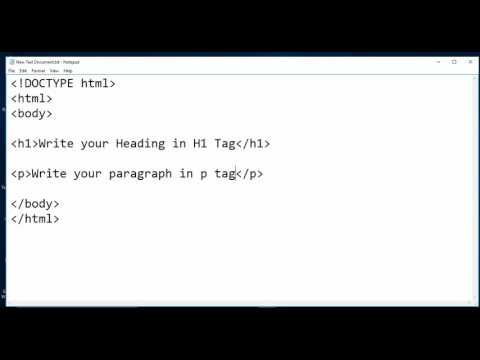 HTML - Write Heading and Paragraph - Intact Abode