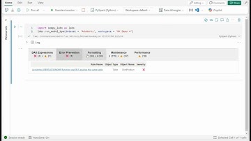 Semantic Link Labs - Model Best Practice Analyzer