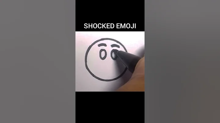 drawing shocked emoji simple #howtodraw #drawing #shorts #emoji
