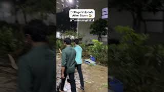 Bad condition 💔 | #bennettuniversity #rain #storm #shortsfeed