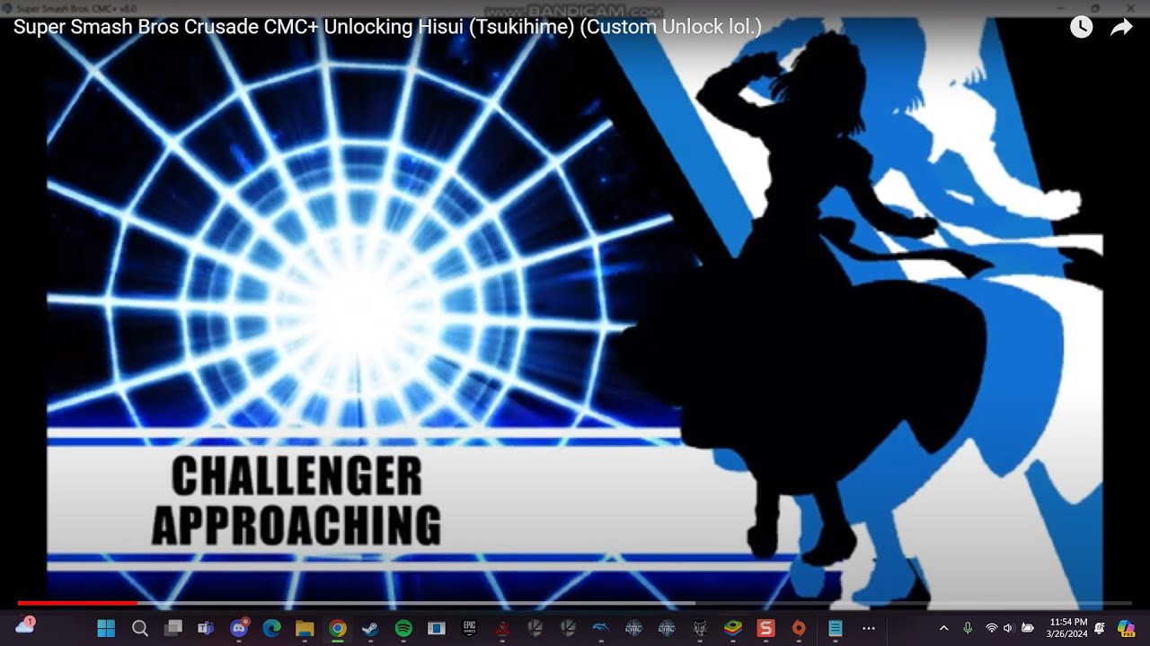 Super Smash Bros Crusade CMC+ Unlocking Hisui (Tsukihime) (Custom ...