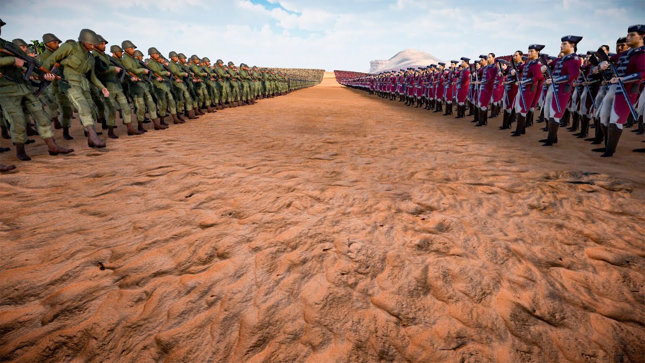 100.000 WW2 American Soldiers vs 100.000 Red Coats | Ultimate Epic Battle Simulator 2