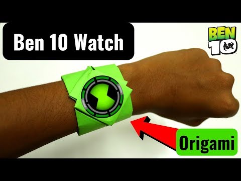 How to make an Origami Ben 10 Omnitrix at Home