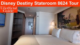 Disney Destiny Stateroom Tour Category 4B Deluxe Family Oceanview Stateroom with Verandah 8624