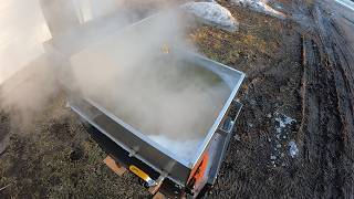 First Maple Syrup Evaporator Boil of the Year