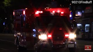 LAFD Rescue 827 (reserve) & Rescue 82 Responding (Timberwolf Siren)