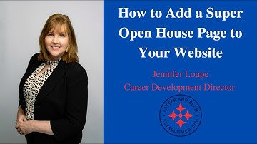 How to Add a Super Open House Page to Your Website