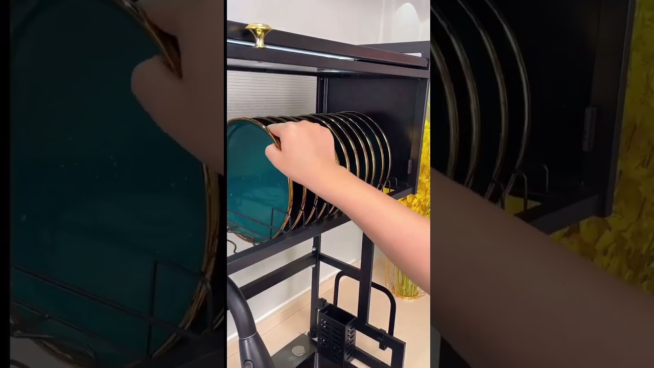 173 - Escorredor Organizador Rack Pia de Cozinha Louça de Pratos
