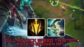 Wildrift Full attack speed Twisted Fate is broken AF!