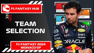 TEAM SELECTION - MONACO GP | F1 Fantasy 2024 Tips and Advice