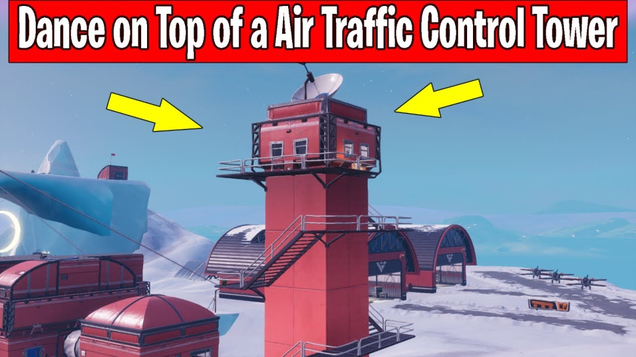 Dance on Top of an Air Traffic Control Tower - LOCATION WEEK 5 CHALLENGE  Fortnite Season 7 - YouTube
