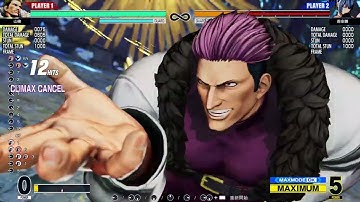 THE KING OF FIGHTERS XV Yamazaki 5 bars combo damage 950 ( 830+120 )