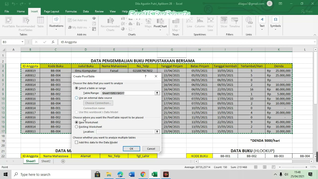 Tutorial Membuat Pivot Tabel 