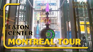 Montreal Canada Walking Tour, Shopping Mall Downtown Montreal, Full Walk